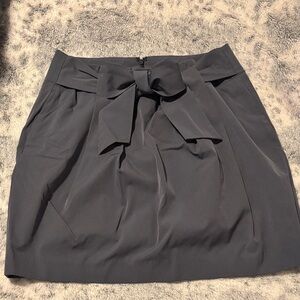 Banana Republic Charcoal Mini Skirt with Bow